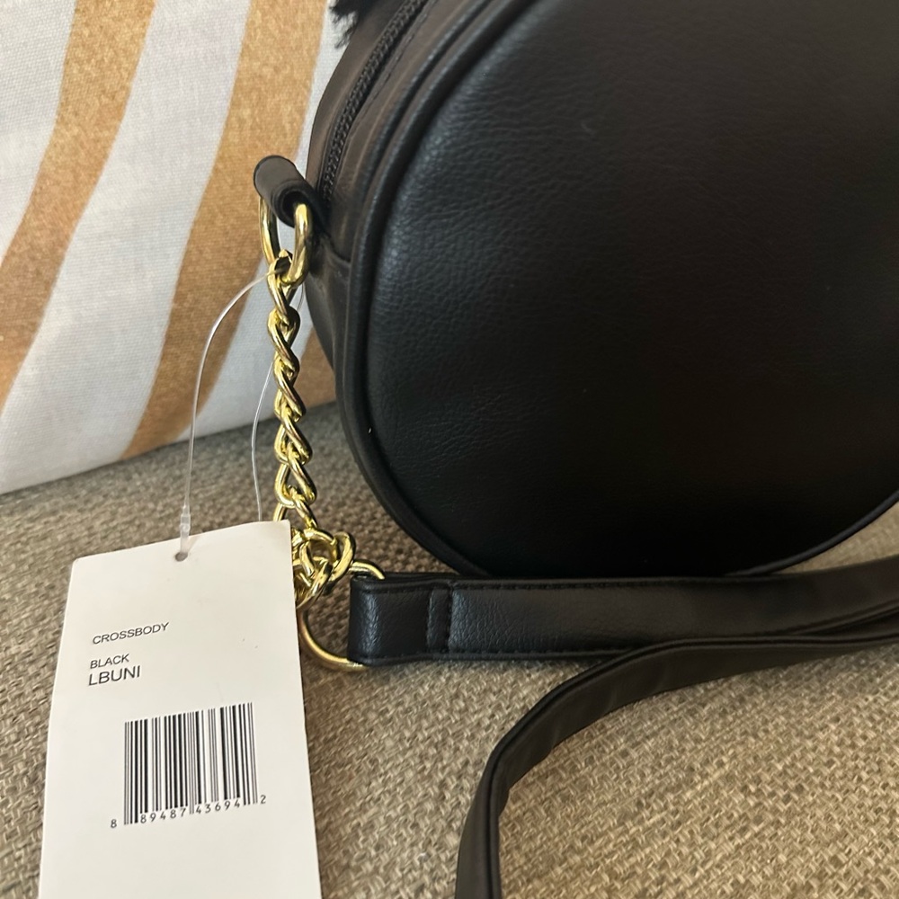 Betsey Johnson Black‎ Unicorn Cat Canteen Crossbody Bag NWT $53 MSRP Halloween - Picture 6 of 16